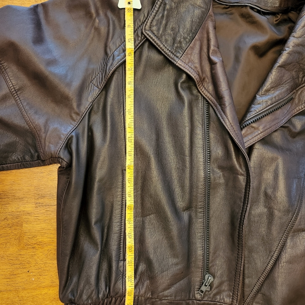 Men's Leather Bomber Jacket
